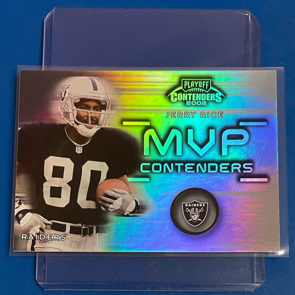 Jerry Rice #MVP-2 2002 Playoff MVP Contenders Football Trading Card